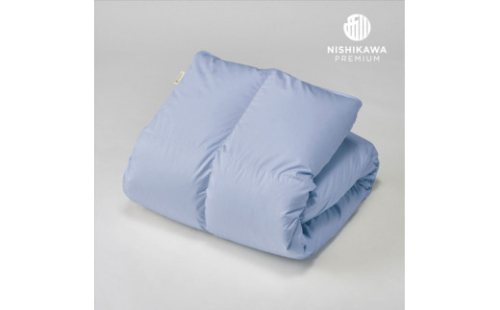 【nishikawa/西川】羽毛ふとん/ジーリンホワイトグースダウン 90％ /シングル/配色ブルー【P263W】 210931 - 滋賀県近江八幡市