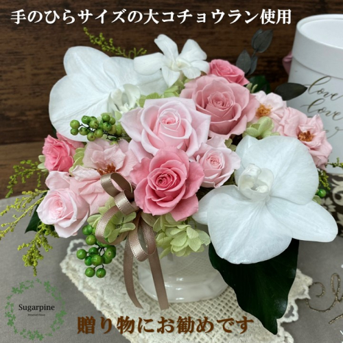 AJ073-2 プリザーブドフラワーアレンジ【ルクール/ピンク】春日部市 シュガーパイン 211020 - 埼玉県春日部市