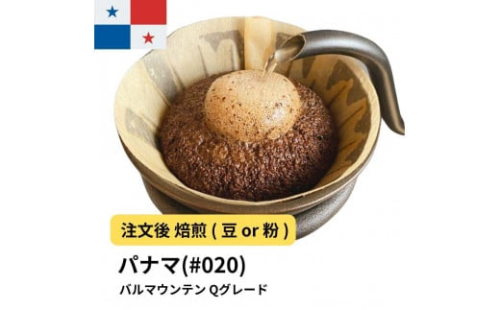 コーヒー #020 パナマ バルマウンテン Qグレード 310g 当日焙煎 大山珈琲 （豆または中挽きから選択） 2112549 - 大阪府堺市