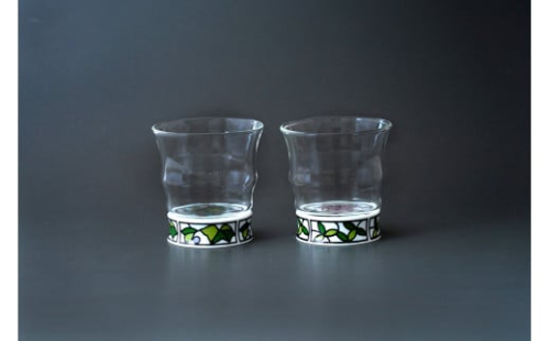 有田焼 ペアロックグラス ( ビートロ葡萄 / ビートロ薔薇)【東洋セラミックス】食器 酒器 グラス ロックグラス ペア セット ぶどう バラ 上品 A18-158 211461 - 佐賀県有田町