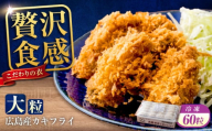 【ふるさと納税】冷凍 大粒 カキフライ 60粒 広島県産 冷凍カキフライ 広島牡蠣 牡蠣 かき カキ  料理 簡単 魚介類 海鮮 ギフト 広島県福山市/クニヒロ株式会社 [BACG007]