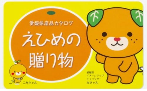 カタログギフト「えひめの贈り物」みきゃん（全32品から選択）【愛媛県 厳選 特産品 あとから 選べるオンライン注文 グルメ 食品 工芸品 みかん レモン しらす 砥部焼 贈答 プレゼント お土産 化粧箱入り】[№5310-0288] 2116457 - 愛媛県砥部町