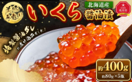 [5回定期便]手造り いくら醤油漬 400g (80g×5瓶セット)_05208