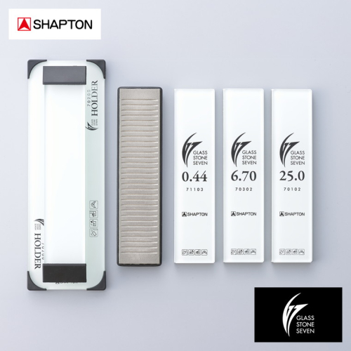 シャプトン Glass Stone Seven ナイフシャープニングキット 70708 砥石３本 修正器 研台 セット 2118412 - 栃木県益子町