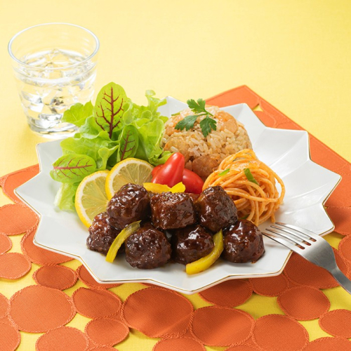 A1546.【常温で保管できる!】レトルト・照り焼きチキンボール(150g×14袋) 2118496 - 福岡県新宮町