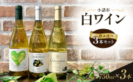 信州小諸産 白ワイン飲み比べ 3本セット　小諸市ワイン　お酒 ミネラル感 果実味 酸味 辛口 シュルリー製法 フレッシュ 家飲み 晩酌