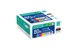 エプソンプリンター用IC6CL80M（ブラックのみ増量）互換リサイクルインクカートリッジ（染料ブラック増量、染料シアン、染料マゼンタ、染料イエロー、染料ライトシアン、染料ライトマゼンタ）です。ベーシッ