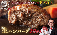 格之進 肉おじさん 生 ハンバーグ 10個 あはハンバーグ 牛肉 豚肉 小分け 人気 惣菜 簡単調理 おかず お弁当 冷凍