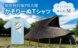 加曽利貝塚PR大使かそりーぬ初のふるさと納税返礼品が登場！ライトブルーの淡い柄にバストアップのかそりーぬが覗き込むデザイン。かそりーぬとお出掛けしよう。※画像はイメージです。※開封時、インクの臭いがす