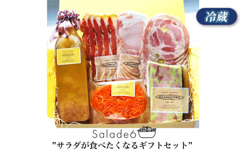 サラダ6　冷蔵　食品 加工肉 豚肉 ベーコン ロースハム ソーセージ テリーヌ サラダ にんじんサラダ マリネ ギフト 贈答品 2120926 - 愛知県日進市