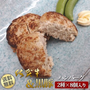 BN078 佐賀牛ハンバーグ(130g×4個)&黒豚ハンバーグ(130g×4個)の食べ比べ 2121769 - 佐賀県みやき町
