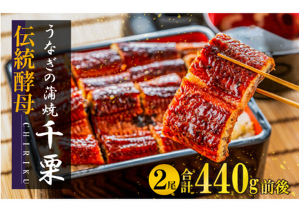 FM041_【土用の丑の日先取り：2025年7月15日～30日にお届け】伝統酵母　うなぎの蒲焼　千栗　220g×２ 2121776 - 佐賀県みやき町