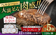 【全12回定期便】【蝦夷鹿×牧草牛×放牧豚】ハンバーグ 5個 《厚真町》【GOODGOOD株式会社】 ハンバーグ 鹿肉 牛肉 豚肉 ジビエ 小分け 冷凍配送 北海道 [AXBP021]