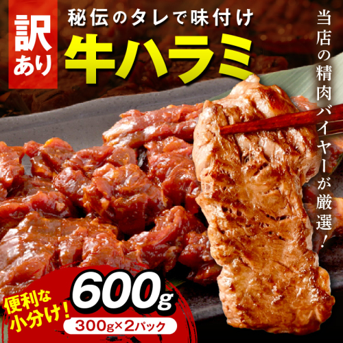 【訳あり】牛ハラミ（サガリ） 秘伝のタレ込み 味付け肉 600g（300g×2パック）
 2123792 - 京都府京丹後市