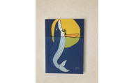 絵画『くじらにタッチしたいなぁ』小サイズ