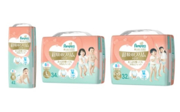 パンパース肌へのいちばんから「超吸収スリムパンツ」が新誕生！たっぷり吸ってもスリムフィット。うすいのに驚きの吸収力!おしっこ、ゆるうんちも吸収。最長12時間お肌さらさら！パンパース史上初-20% スリ