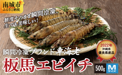 【美味しさそのまま】瞬間冷凍ブランド車海老『板馬エビイチ』M500g 2132607 - 沖縄県南城市