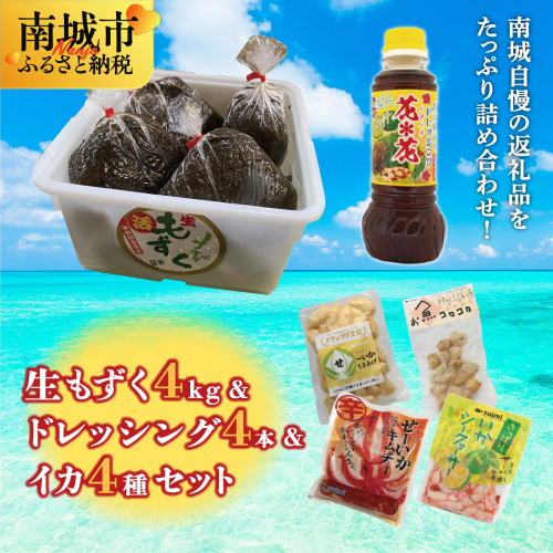 生もずく&イカいかセット 2132830 - 沖縄県南城市