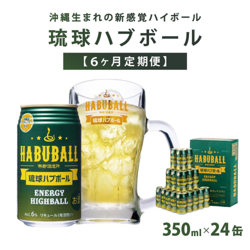 【6ヶ月定期便】琉球ハブボール350ml×24缶 2133128 - 沖縄県南城市