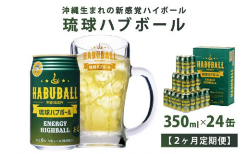 【2ヶ月定期便】琉球ハブボール350ml×24缶 2133130 - 沖縄県南城市