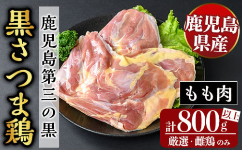 K-549 鹿児島県産黒さつま鶏 特選もも肉(計800g以上)【ビッグバード・カピリナ】霧島市 国産 鶏肉 鳥肉 モモ肉 鶏もも肉 肉 とりにく 2136835 - 鹿児島県霧島市