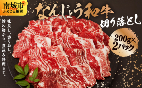 なんじょう和牛切り落とし 200g×2パック【TM03】 2137051 - 沖縄県南城市