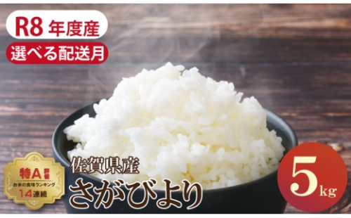 【R8年度産】 さがびより【12月出荷】先行予約 佐賀ブランド米「さがびより」5kg（5kg×1）潮風F