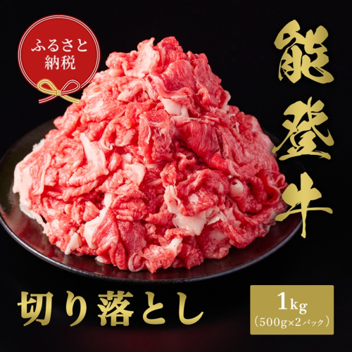 【和牛セレブ】能登牛 切り落とし 1kg（500g×2P） お肉ギフト専門店 石川県 能美市 2137730 - 石川県能美市