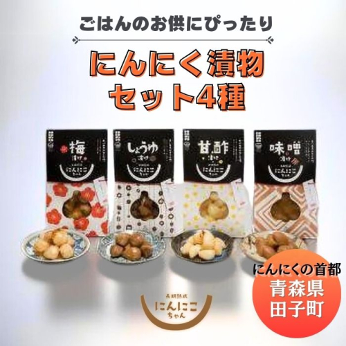 青森田子にんにくの漬物セット4種4品/計400g 2138491 - 青森県田子町