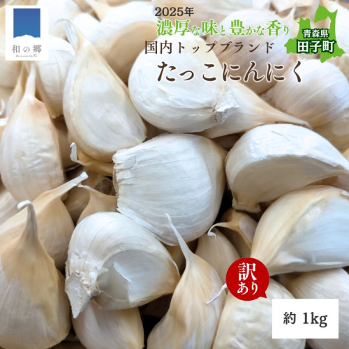 【訳あり】田子（たっこ）バラにんにく約1kg（青森県田子町産にんにく中～大粒サイズ混合） 2138554 - 青森県田子町