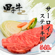 田子牛 サーロインステーキ用180g×3枚