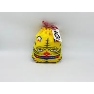 丹後ちりめん 祭巾着（とら） サイズ：約17cm×13cm