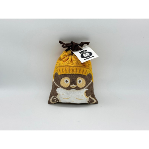 丹後ちりめん 祭巾着（たぬき） サイズ：約17cm×13cm 2140509 - 京都府京丹後市