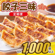 【合計1000個以上】餃子三昧 定期便 88個×12回【自家製 薄皮 手作り ぎょうざ 惣菜 毎月配送】 099Z335
