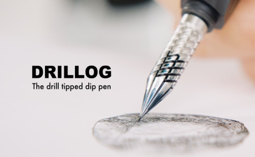 筆記具 金属つけペン DRILLOG ペン軸 クラシカル2マテリアルアルミ （ノクターンブルー） チタン ペン先 ショート メタル0.8mm付き 2141320 - 岐阜県美濃市