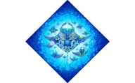 ［琉球イラストレーション］ 与儀勝之 『海の星 〜翠玉飛翼〜 / Star of the Sea -』 額装Mサイズ インテリア 雑貨 アート おしゃれ おすすめ 沖縄市 / yogima office [BCAI015]