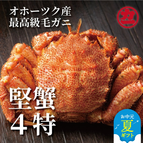19-73 【お中元】ボイル毛がに(約440g～570g)×1尾 2145031 - 北海道紋別市