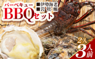 バーベキューセット(伊勢海老・岩ガキ) 2〜3人前 冷凍 - 国産 海鮮 魚介 カキ かき えび エビ 牡蠣 貝類 殻つき 天然 産地直送 肉厚 BBQ アウトドア フライ 刺身 味噌汁 海の幸 えび蔵 高知県 香南市 冷凍 eb-0015