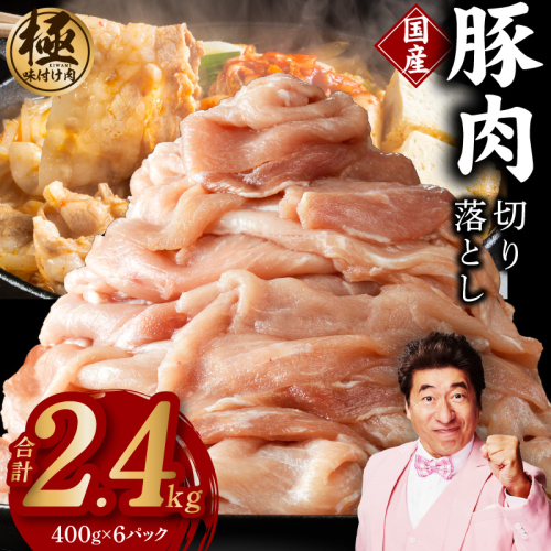 国産 豚肉 切り落とし 2.4kg【国産 味付け肉 400g×6P 小分け 訳あり 部位不揃い】 CFX0072 2145652 - 大阪府泉佐野市