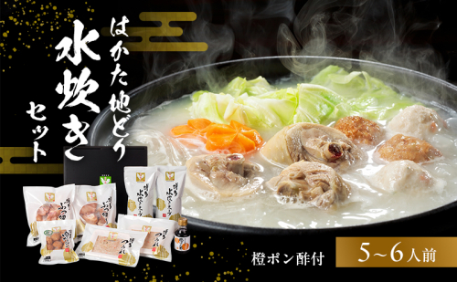 はかた地どり水炊きセットA 鍋セット水炊き 鶏肉水炊き ※配送不可:離島 2145978 - 福岡県大刀洗町