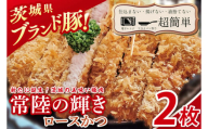 【楽ちん 冷凍とんかつ】新たに誕生！茨城の美味い豚肉「常陸の輝き」ロースかつ　２枚【cookfan とんかつレストラン クックファン おかず 総菜 カツ 水戸市 水戸 茨城県】（BK-51）