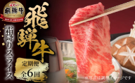 《定期便》 6回 霜降りスライス（すき焼き/しゃぶしゃぶ）500g 肉 飛騨牛 定期 スライス うす切り すきしゃぶ 飛騨高山ミート 138,000円 | 冷凍真空パック 肉 お肉 黒毛和牛 和牛 人気 おすすめ 牛肉 [MZ114]