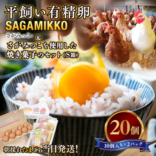 平飼い有精卵さがみっこ20個 と さがみっこを使用した焼き菓子のセット（S箱）　※離島への配送不可 2151262 - 神奈川県相模原市