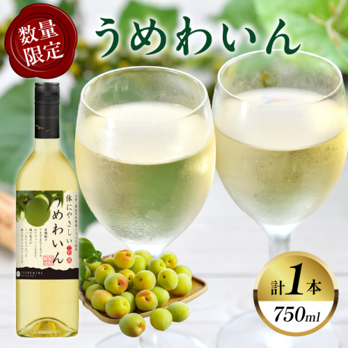 【数量限定】うめわいん(計1本) 酒 飲料 アルコール 国産_T014-029 2151807 - 宮崎県都農町