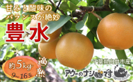 [2026年秋収穫分] 梨 豊水 約5kg 9〜16玉 農家直送 千葉県白井市 先行予約受付 アウーファーム