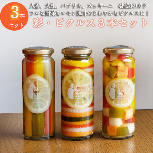 【圧倒的企業努力】彩（いろどり）シリーズ ピクルス 3本セット いずみピクルス NSW＜スピード発送＞ 099H3779 2153082 - 大阪府泉佐野市