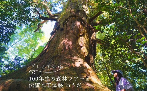 100年生の 森林ツアー ＆ 伝統木工体験 inうだ プレミアム／ 体験 関西 子供 親子 チケット 森林浴 ハイキング 木工体験 伝統工芸 林業 夏休み 宿題 MORITO 森庄 森庄銘木産業 奈良県 宇陀市 ふるさと納税 2153333 - 奈良県宇陀市
