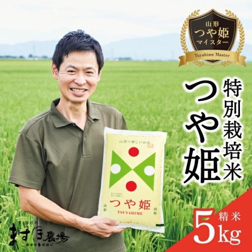 SB0693　令和6年産【精米】つや姫マイスターが作った 特別栽培米 つや姫 5kg ［減農薬・減化学肥料］ MA 2153705 - 山形県酒田市