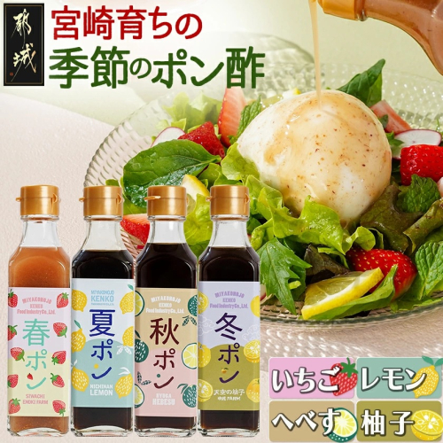 宮崎育ちの季節のポン酢≪いちご・レモン・へべす・柚子≫_LG-3327 2154164 - 宮崎県都城市