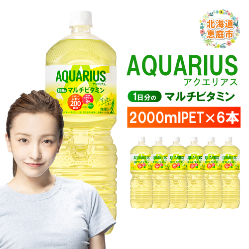 アクエリアス 1日分のマルチビタミン　2LPET×6本【380085】 2154850 - 北海道恵庭市